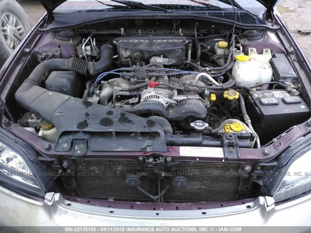 4S3BH6753Y7638946 - 2000 SUBARU LEGACY OUTBACK AWP 栗色 照片 10