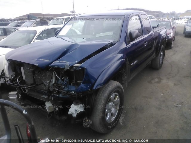 5TEUU42N17Z343643 - 2007 TOYOTA TACOMA ACCESS CAB BLUE photo 2