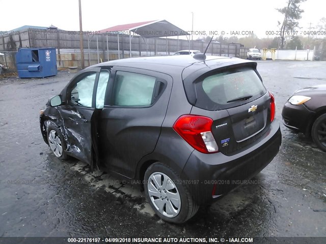 KL8CB6SA7GC630311 - 2016 CHEVROLET SPARK LS GRAY photo 3