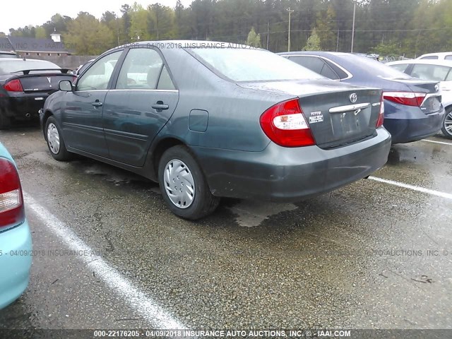 4T1BE32K62U513948 - 2002 TOYOTA CAMRY LE/XLE/SE 绿色 照片 3