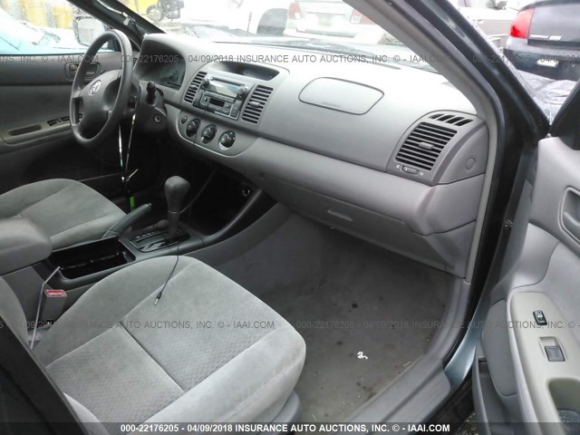 4T1BE32K62U513948 - 2002 TOYOTA CAMRY LE/XLE/SE 绿色 照片 5