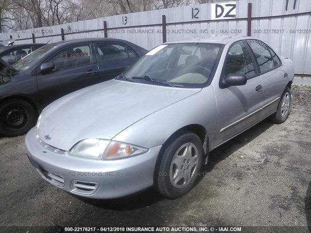 3G1JC52402S171313 - 2002 CHEVROLET CAVALIER CNG SILVER photo 2