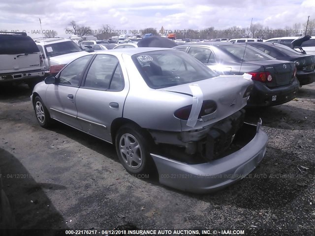 3G1JC52402S171313 - 2002 CHEVROLET CAVALIER CNG SILVER photo 3