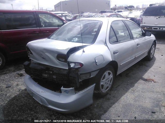 3G1JC52402S171313 - 2002 CHEVROLET CAVALIER CNG SILVER photo 4