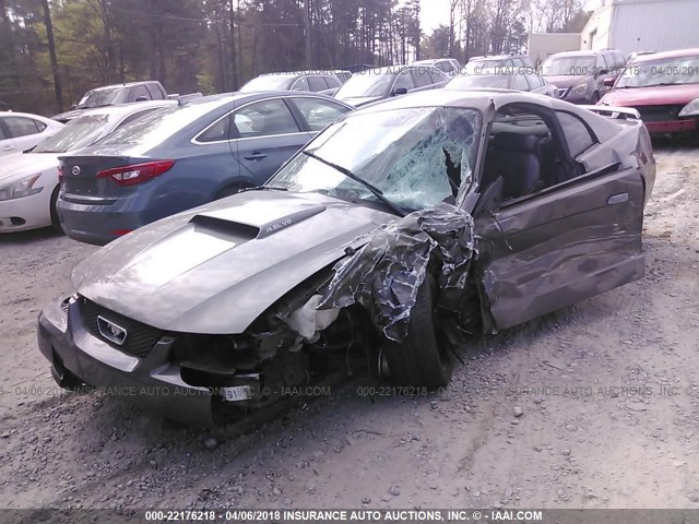 1FAFP42X84F161115 - 2004 FORD MUSTANG GT GRAY photo 6