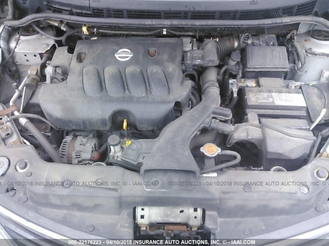 3N1BC1CP7AL454882 - 2010 NISSAN VERSA S/SL SILVER photo 10