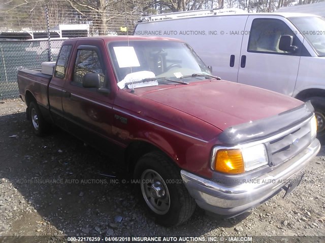 1FTCR14A9VTA86362 - 1997 FORD RANGER SUPER CAB MAROON photo 1