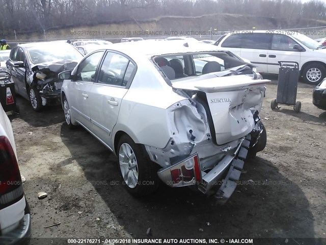 3N1AB6AP3BL603482 - 2011 NISSAN SENTRA 2.0/2.0S/SR/2.0SL SILVER photo 3