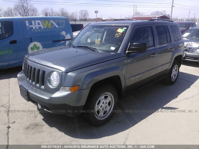 1C4NJRBB6CD610875 - 2012 JEEP PATRIOT SPORT Pewter photo 2