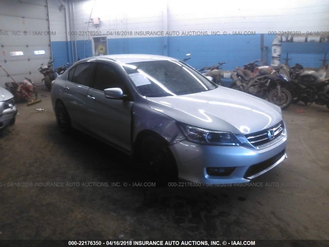 1HGCR2F54EA231701 - 2014 HONDA ACCORD SPORT SILVER photo 1