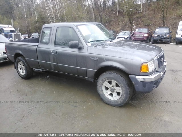 1FTYR15E34TA11341 - 2004 FORD RANGER SUPER CAB GRAY photo 1