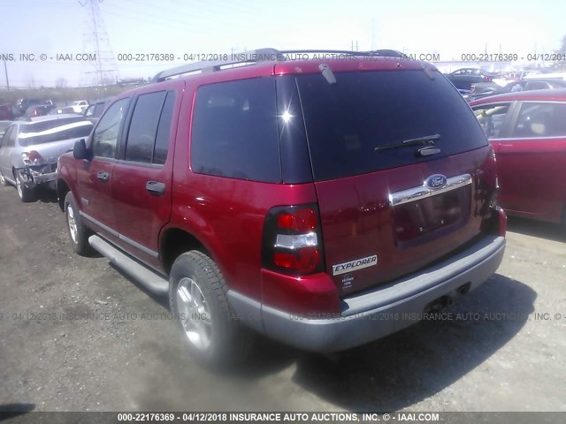 1FMEU72EX6ZA24110 - 2006 FORD EXPLORER XLS RED photo 3