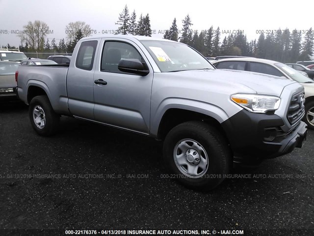 5TFRX5GNXHX100272 - 2017 TOYOTA TACOMA ACCESS CAB/SR/SR5 SILVER photo 1