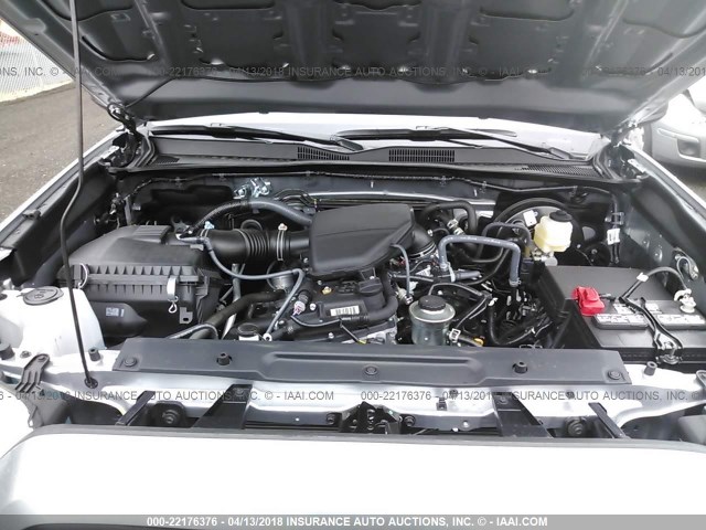 5TFRX5GNXHX100272 - 2017 TOYOTA TACOMA ACCESS CAB/SR/SR5 SILVER photo 10