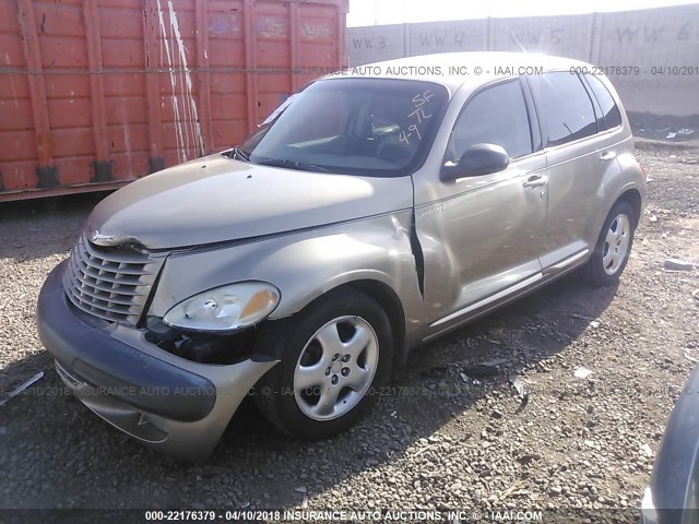 3C4FY58B52T339736 - 2002 CHRYSLER PT CRUISER TOURING Champagne photo 2