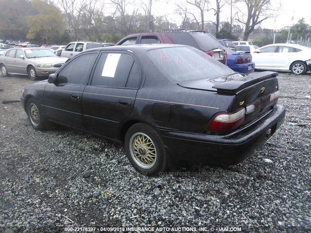 1NXBB02E7VZ570634 - 1997 TOYOTA COROLLA DX BLACK photo 3