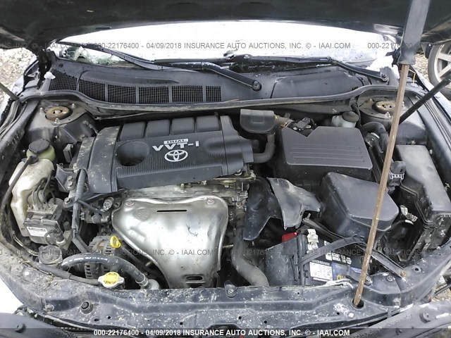 4T4BF3EK7AR003380 - 2010 TOYOTA CAMRY SE/LE/XLE BLACK photo 10