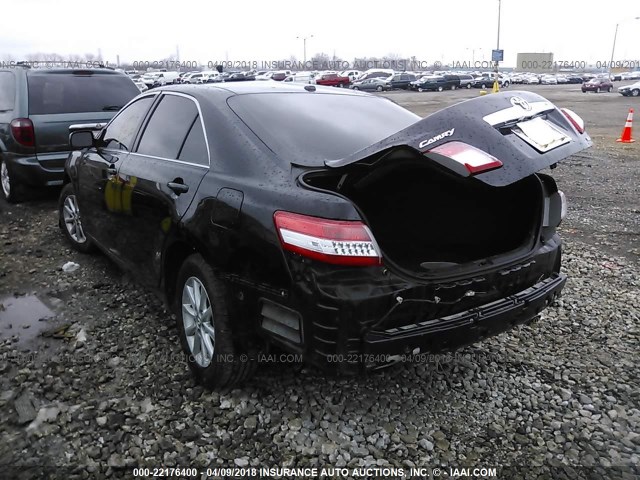 4T4BF3EK7AR003380 - 2010 TOYOTA CAMRY SE/LE/XLE BLACK photo 3