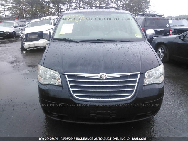 2A8HR54P38R601023 - 2008 CHRYSLER TOWN & COUNTRY TOURING BLACK photo 6