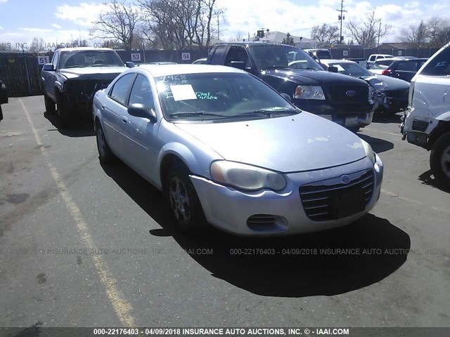 1C3EL46X74N415824 - 2004 CHRYSLER SEBRING LX SILVER photo 1