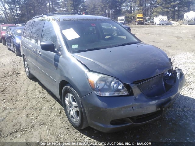 5FNRL38707B120782 - 2007 HONDA ODYSSEY EXL ნაცრისფერი ფოტო 1