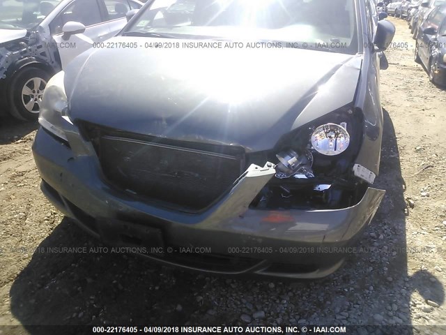 5FNRL38707B120782 - 2007 HONDA ODYSSEY EXL ნაცრისფერი ფოტო 6