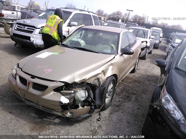 1G2NF52E63C180098 - 2003 PONTIAC GRAND AM SE1 TAN photo 2