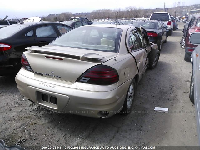 1G2NF52E63C180098 - 2003 PONTIAC GRAND AM SE1 TAN photo 4