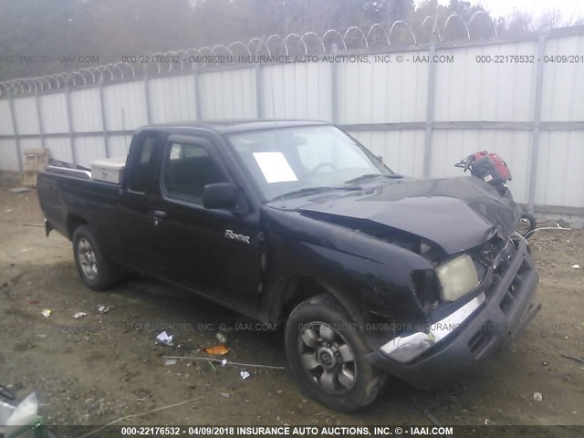 1N6DD26S5YC428115 - 2000 NISSAN FRONTIER KING CAB XE BLACK photo 1