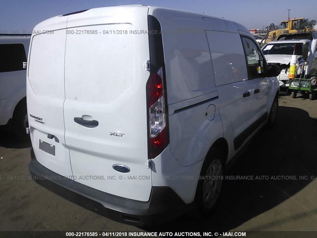 NM0LS6F76E1141037 - 2014 FORD TRANSIT CONNECT XLT WHITE photo 4