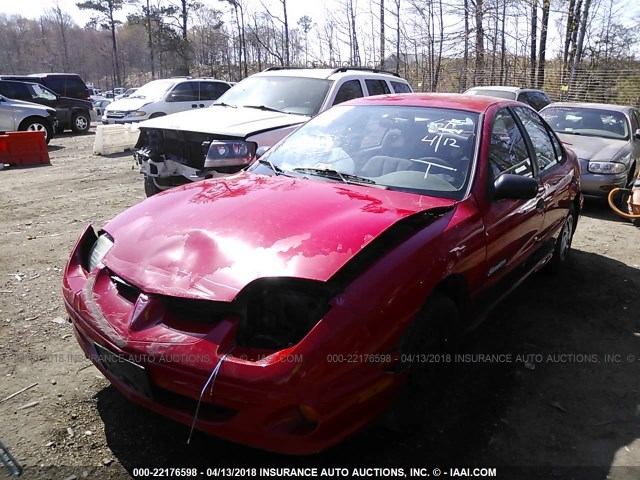 1G2JB524917391352 - 2001 PONTIAC SUNFIRE SE RED photo 6