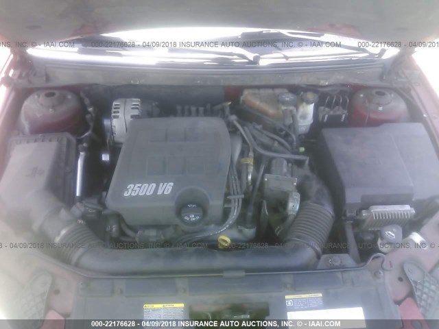 1G2ZG558264111086 - 2006 PONTIAC G6 SE1 RED photo 10