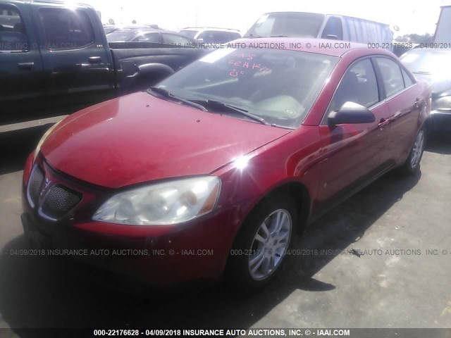 1G2ZG558264111086 - 2006 PONTIAC G6 SE1 RED photo 2