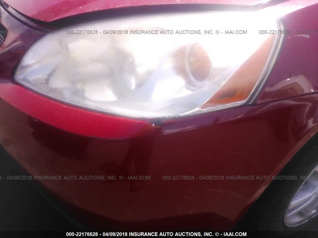 1G2ZG558264111086 - 2006 PONTIAC G6 SE1 RED photo 6