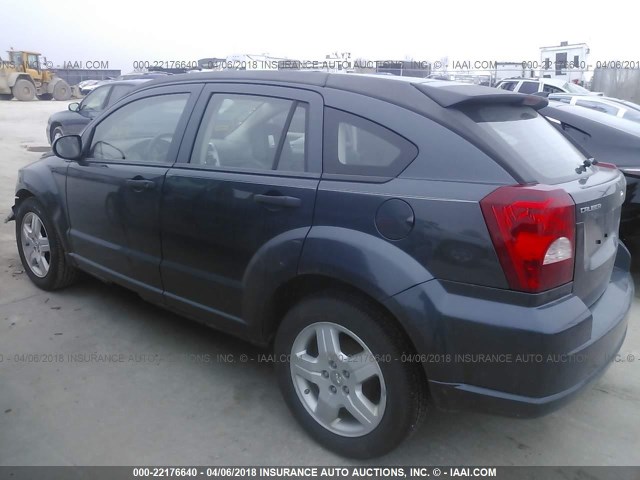 1B3HB48C28D650537 - 2008 DODGE CALIBER SXT Dark Blue photo 3