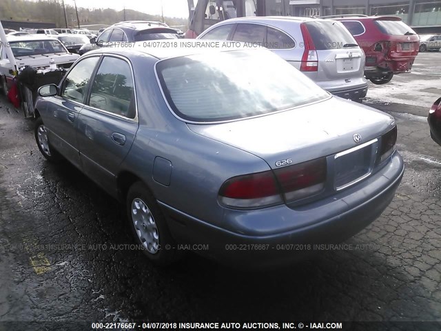 1YVGE22C2V5634689 - 1997 MAZDA 626 DX/LX BLUE photo 3