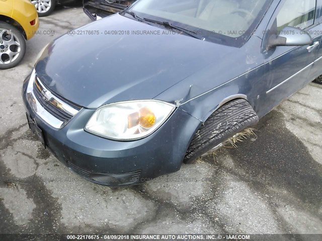 1G1AZ55F567800323 - 2006 CHEVROLET COBALT LTZ BLUE photo 6