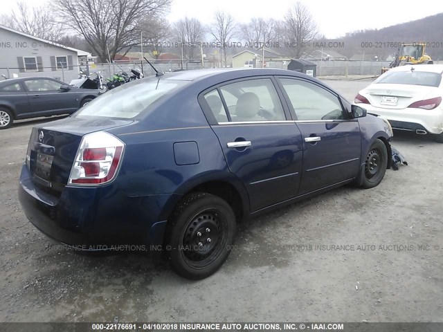 3N1AB61E68L673033 - 2008 NISSAN SENTRA 2.0/2.0S/2.0SL BLUE photo 4