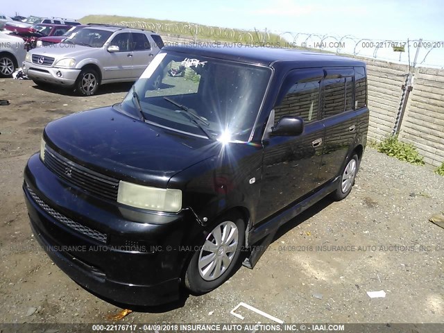 JTLKT334X50178512 - 2005 TOYOTA SCION XB BLACK photo 2