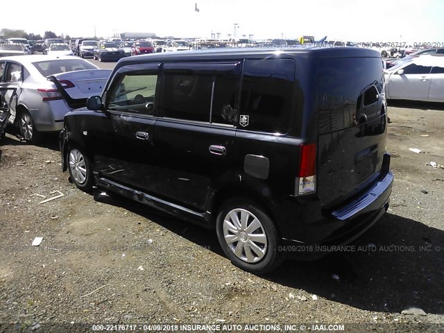 JTLKT334X50178512 - 2005 TOYOTA SCION XB BLACK photo 3