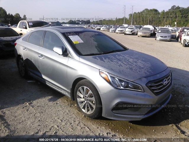 5NPE34AF8HH445673 - 2017 HYUNDAI SONATA SPORT/LIMITED GRAY photo 1