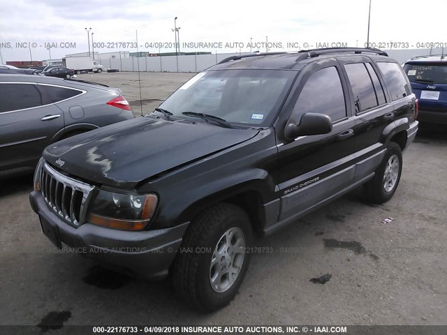 1J4G258S5XC650571 - 1999 JEEP GRAND CHEROKEE LAREDO BLACK photo 2