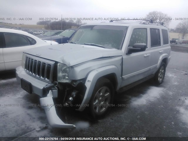 1J8HG58P17C527494 - 2007 JEEP COMMANDER LIMITED SILVER photo 2