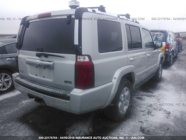 1J8HG58P17C527494 - 2007 JEEP COMMANDER LIMITED SILVER photo 4