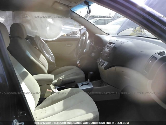 KMHDU46D19U754405 - 2009 HYUNDAI ELANTRA GLS/SE BLUE photo 5