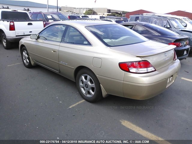 2T1CF28P6YC269811 - 2000 TOYOTA CAMRY SOLARA SE/SLE GOLD photo 3