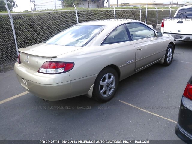 2T1CF28P6YC269811 - 2000 TOYOTA CAMRY SOLARA SE/SLE ოქროსფერი ფოტო 4