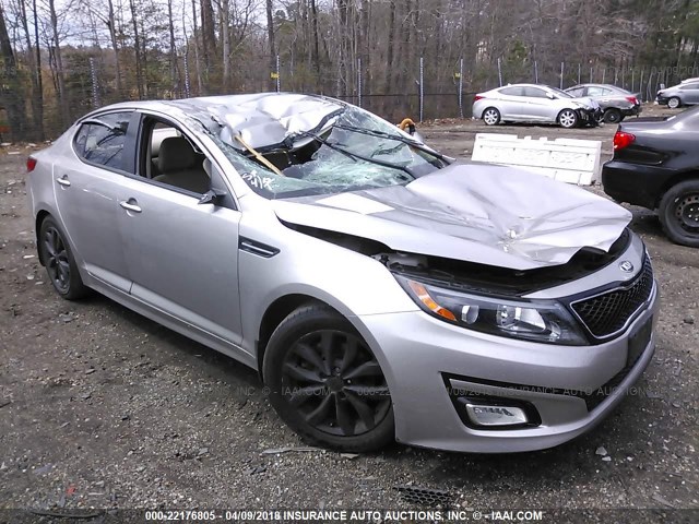 5XXGN4A78FG376102 - 2015 KIA OPTIMA EX SILVER photo 1