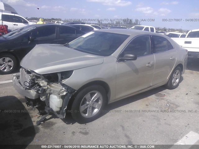 1G11A5SL7FF305676 - 2015 CHEVROLET MALIBU LS 金色 照片 2