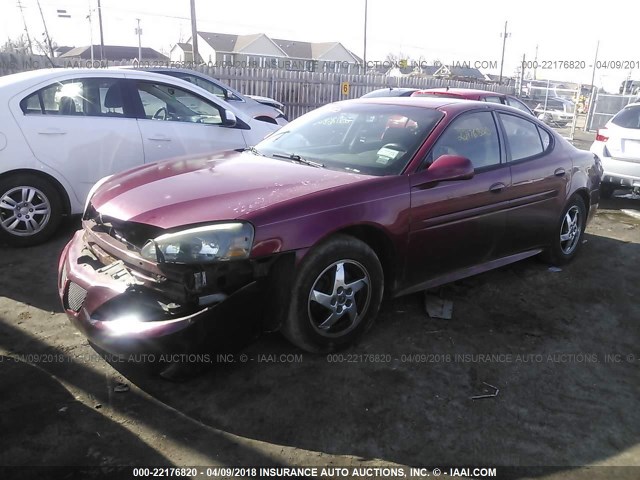 2G2WS522141148348 - 2004 PONTIAC GRAND PRIX GT2 RED photo 2